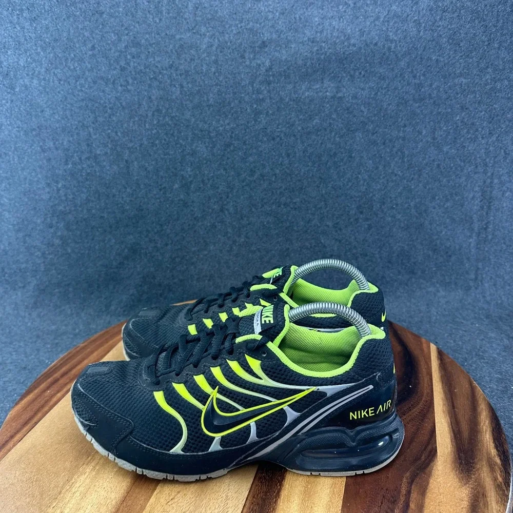 Nike Air Max Torch 4 Running Shoes Men's Size 7 Black Neon Green 343846-011